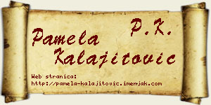Pamela Kalajitović vizit kartica